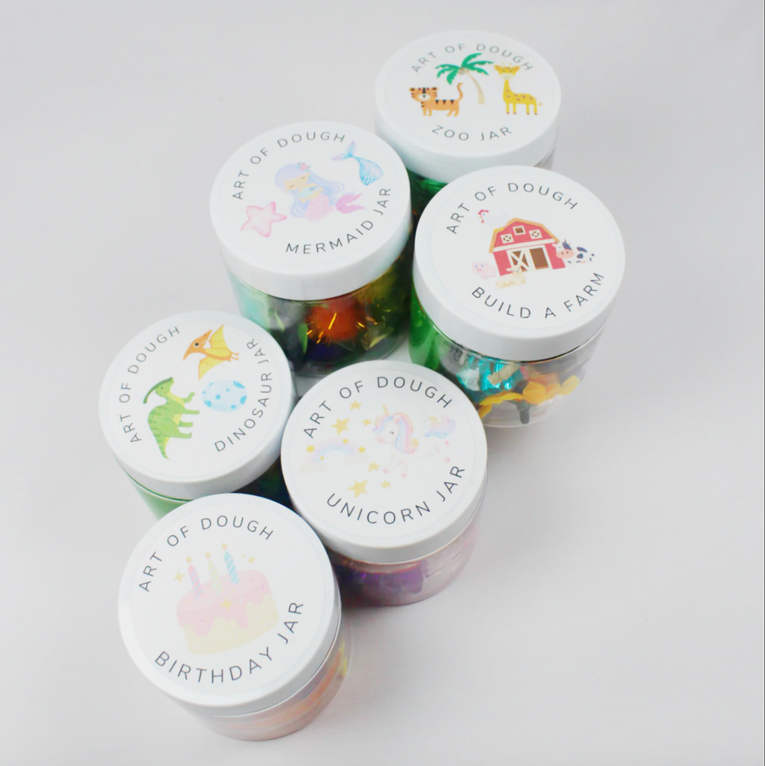 Art of Dough Sensory Jars