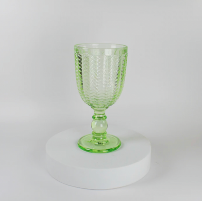 Twill Green Goblets