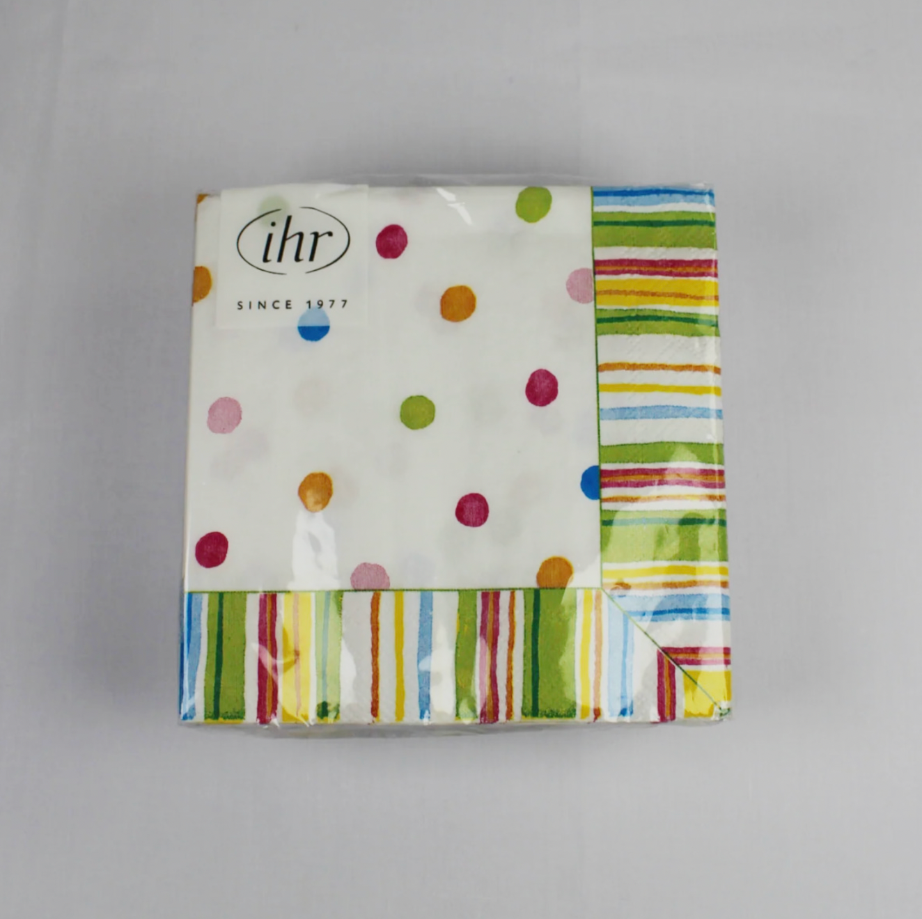 Smart Dots White Paper Cocktail Napkin