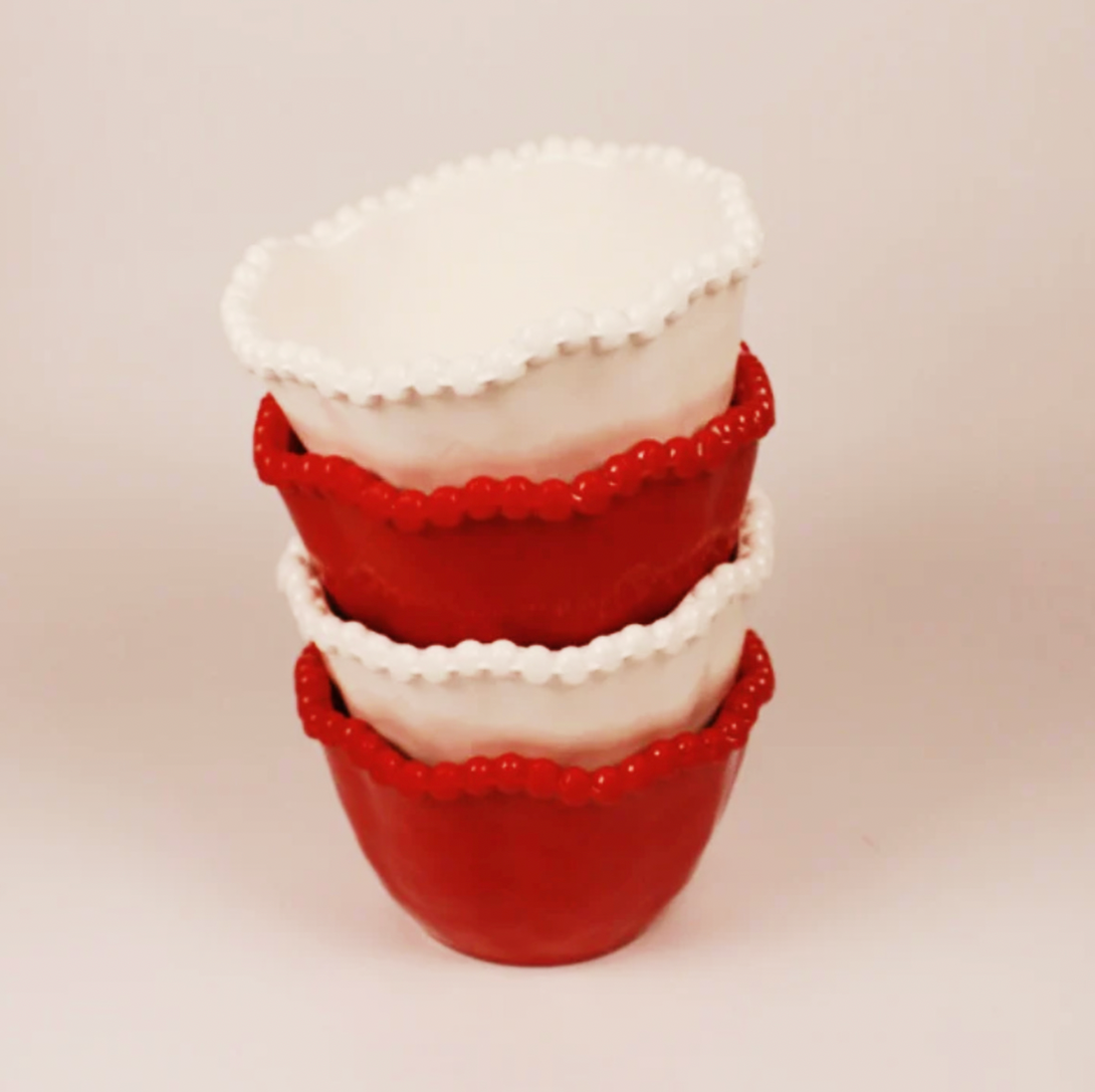 Scalloped Melamine Dipping Bowls