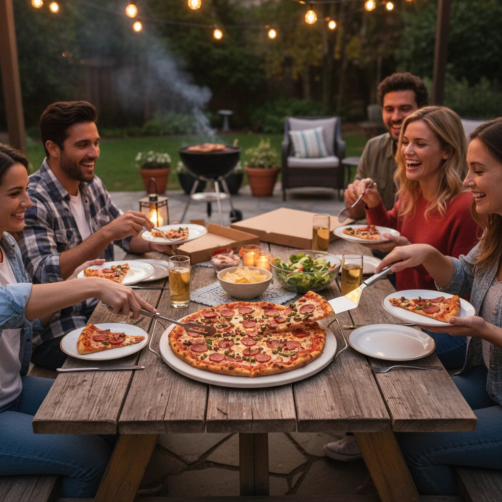 15" Round Pizza Stone With Rack
