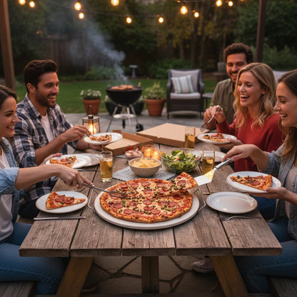 15" Round Pizza Stone With Rack
