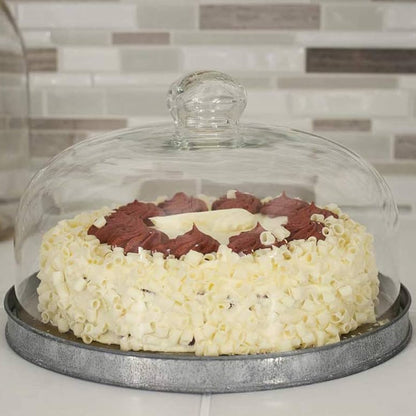 Dessert Cloche with Metal Base