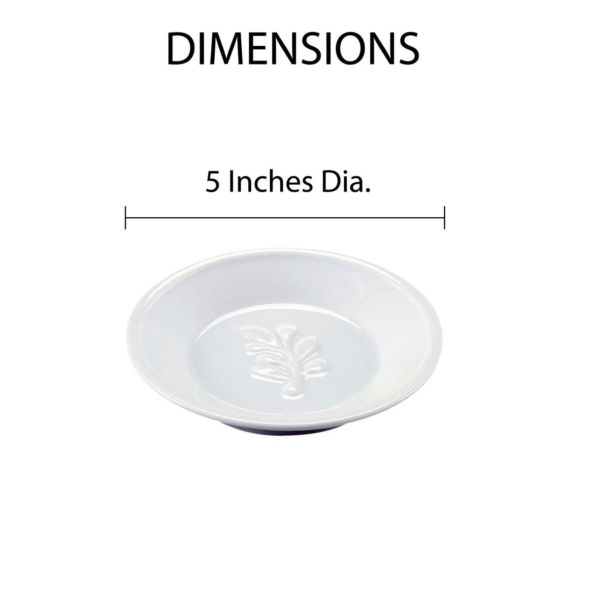 Embossed Oil Dipping Dish