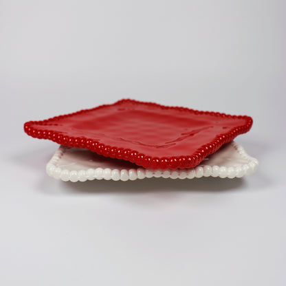 Scalloped Melamine Appetizer Plate