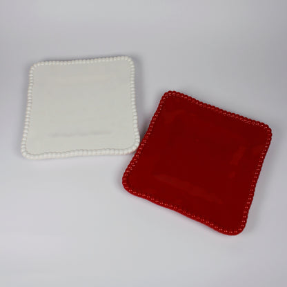Scalloped Melamine Appetizer Plate